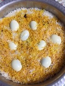 Homemade Chicken and egg biryani
